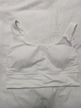 Lululemon Align Sports Bra C/D White New Size 8